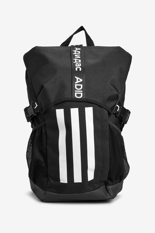 Buy adidas Black Athletic 3 Stripe Backpack from the Next UK online shop