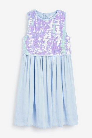 next blue sequin dress