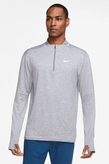 nike element half zip grey