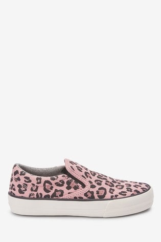 Pink Animal Print Skate Shoes (Older 