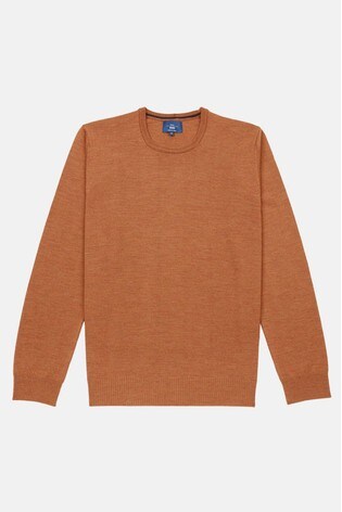 orange crew neck jumper