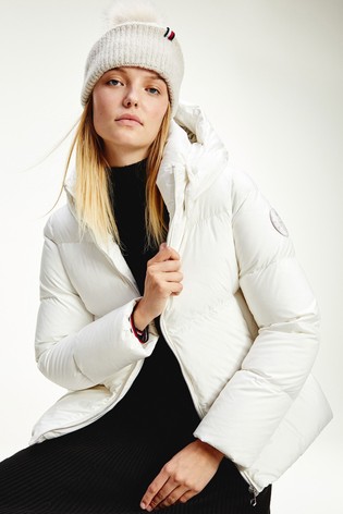 Tommy Hilfiger White Down Padded Jacket 