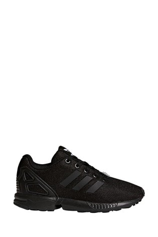 black adidas flux trainers