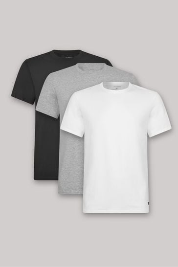 3 Pack Ted Baker Mens Crewneck Stretch Cotton Tshirts