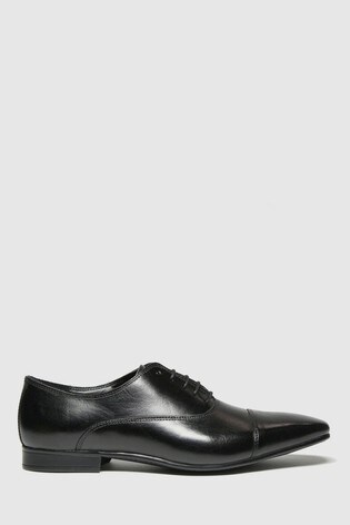 Schuh Black Russel Toe Cap Oxford Shoes 