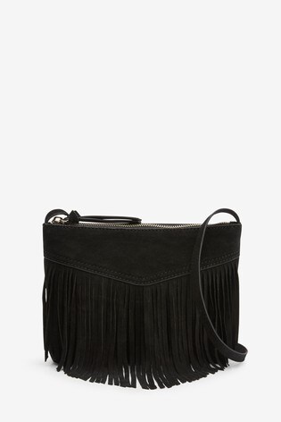 black suede bag