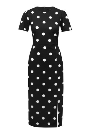 black and white spot dress uk