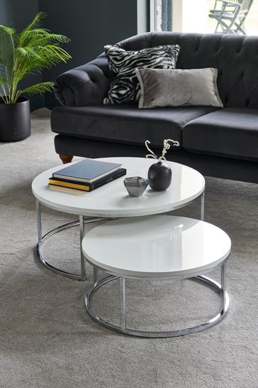 Mode Coffee Nest Of 2 Tables From, Limestone Coffee Table Uk