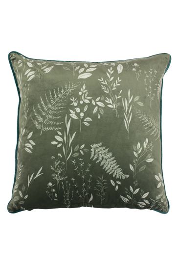 green fern cushions
