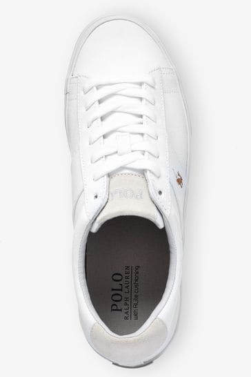 Canvas Ralph Sayer Trainers Polo Lauren® White lK1FTJc