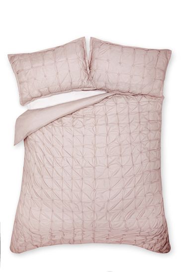 Buy All Over Pleated Duvet Cover And Pillowcase Set From The Next