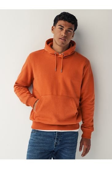 Buy Orange Overhead Hoodie Jersey Cotton Rich Overhead Hoodie from Next ...