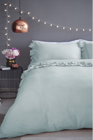 Buy Maison Exclusive To Next Stone Wash Ruffle Cotton Duvet Cover