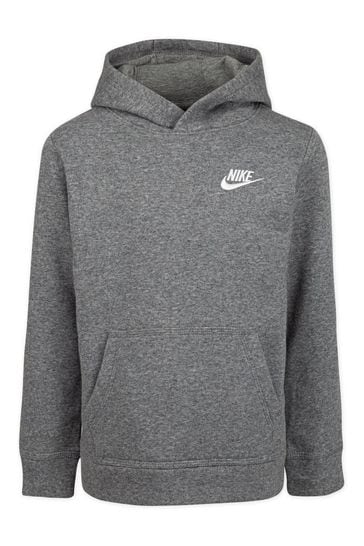Buy Nike Little Kids Grey Fleece Hoodie 