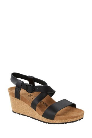 Birkenstock Black Sibil Wedge Sandals 