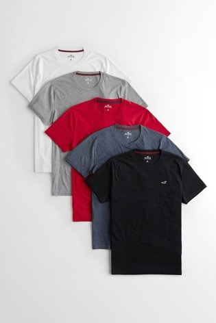 Buy Hollister T-Shirts Five Pack from 