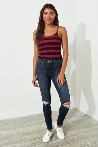 hollister ripped jeans womens