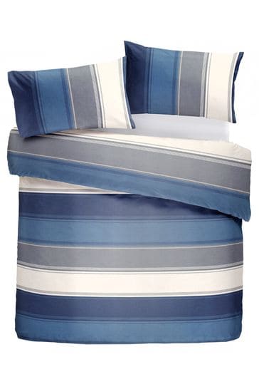 Fusion Betley Duvet Cover And, Navy Blue And Grey Bed Set
