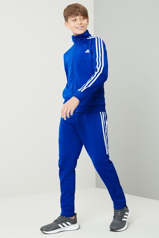 electric blue adidas tracksuit