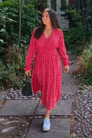 Buy Ro\u0026Zo Red Floral Print Shirred