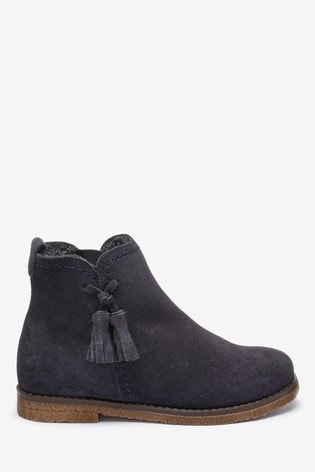 navy ankle boot