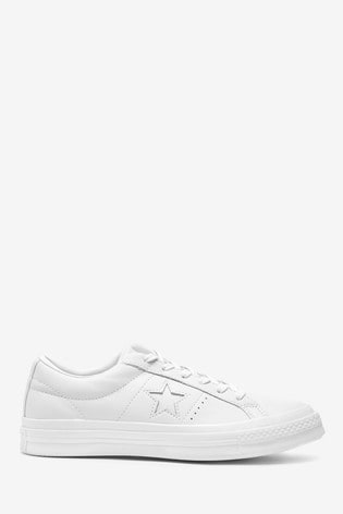 white leather converse 6.5