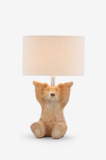 Natural Barnaby Bear Table Lamp, Animal Table Lamps Uk