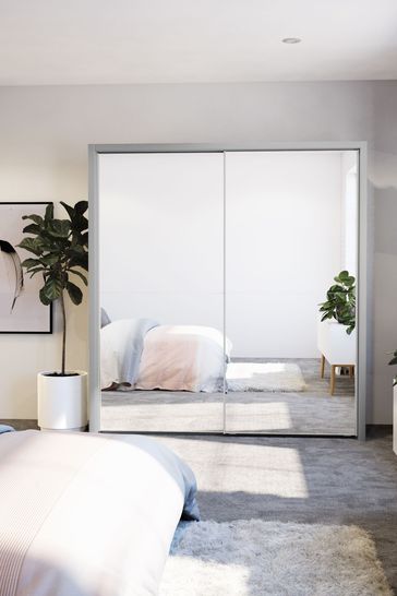 Buy Peyton Grey Large Sliding Wardrobe From The Next Uk Online Shop
