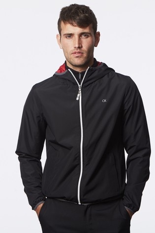 calvin klein black windbreaker