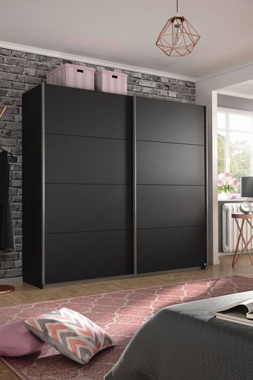Buy Cameron Dark Grey 1 81m Sliding Wardrobe By Rauch From The