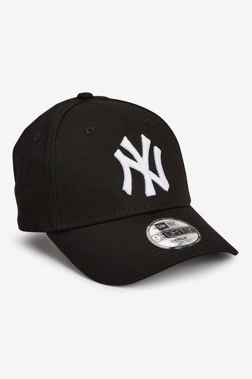New Era Kids 9Forty NY Yankees Child Monogram Peak Black Adjustable Cap Hat 