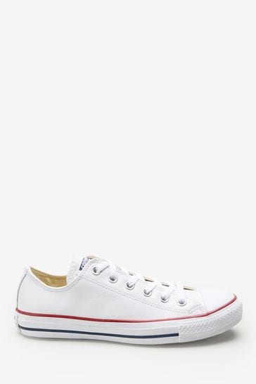 Buy Converse White Leather Chuck Ox 
