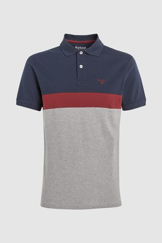 barbour gill panel polo shirt