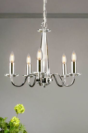 Laura Ashley Blake Cut Glass 5 Light Chandelier From The Next Uk Laura Ashley Blake Cut Glass 5, Chrome Glass Light Chandelier