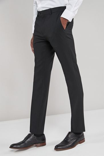 Machine Washable Plain Front Trousers 