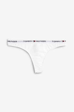 tommy hilfiger white thong