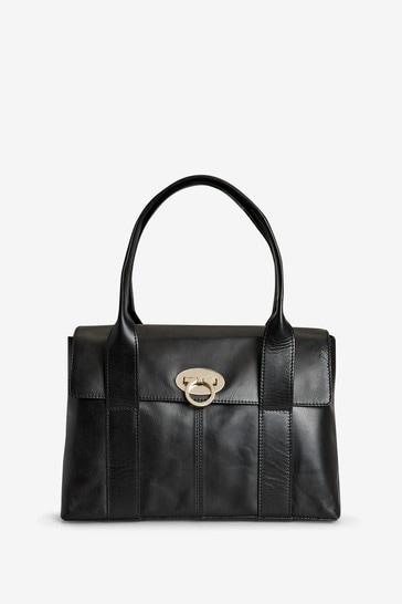 Buy Black Leather Collection Tote Bag From The Next Uk Online Shop