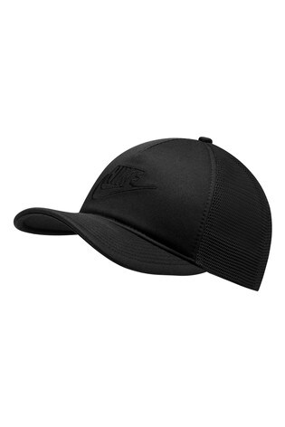 nike black trucker hat