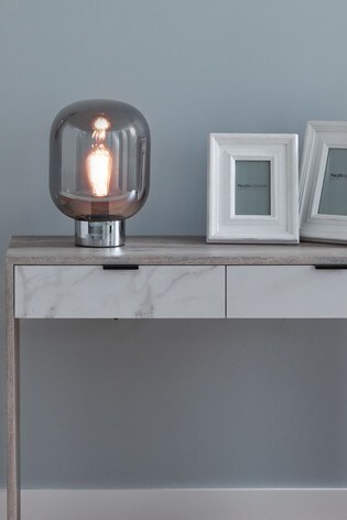 Caserta Smoke Glass Ball And Chrome Table Lamp By Pacific From The Fitforhealth Caserta Smoke Glass Ball And, Glass Ball Table Lamps Uk