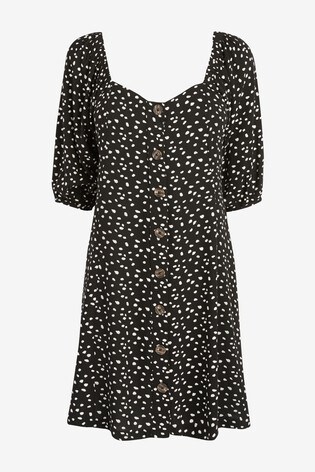 next black and white spotty dress