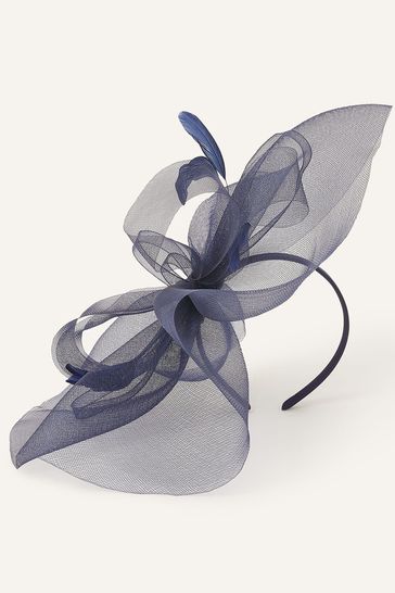 Navy fascinator next