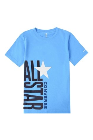 blue converse shirt