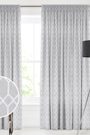 Earle Silver Grey Made To Measure Curtains From The Next Uk - Curtains Silver Grey