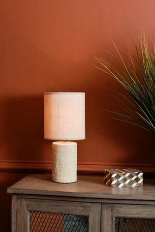 Libra Small Textured Porcelain, Small Drum Shades For Table Lamps