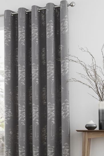 Buy Curtina Elmwood Jacquard Lined Eyelet Curtains From The Next