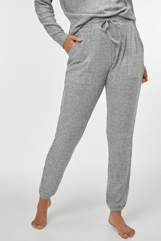 ribbed grey joggers