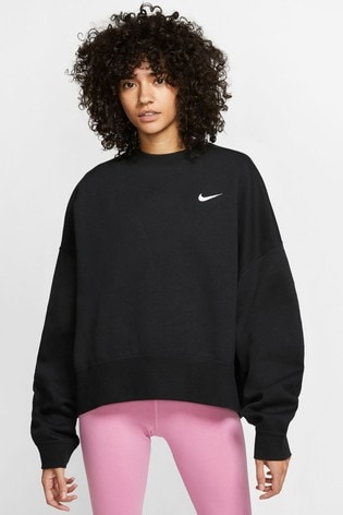 nike sportswear essentials fleece crew sweater lilac