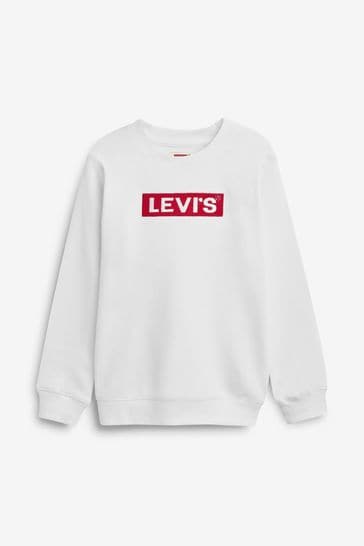 white levi sweater