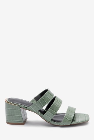 green block heels uk