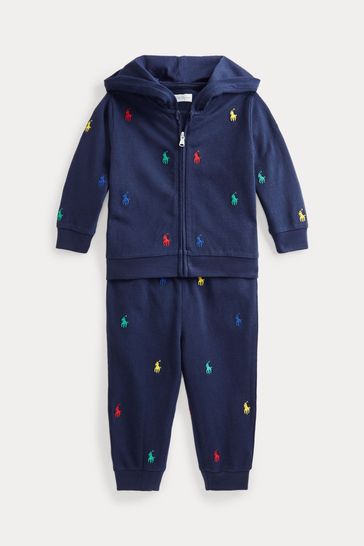 navy ralph tracksuit